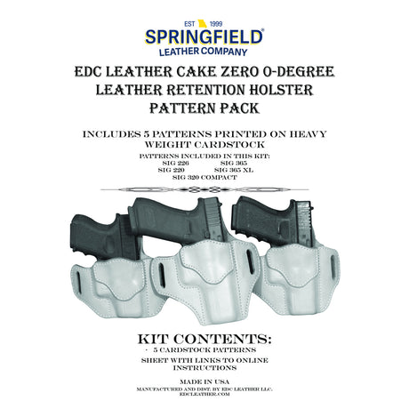 EDC.CakeZero.Sig.01.jpg EDC Leatherworks Holster Patterns Image