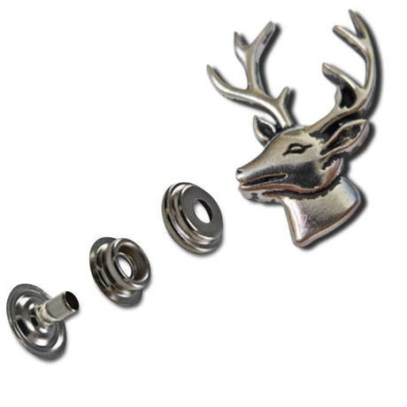 144-555.SLC.jpg Left Facing Deer Line 24 Snap Set 5pk Image
