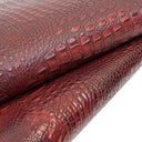 Wine Embossed Gator on Cow, additional view