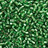 Delica Bead - Sivler Lined Light Green DB046