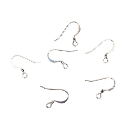 222-50215.SLC.1.jpg 6pk French Hook Earwire - Antique Silver Image