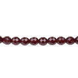 10mm Firepolish Strand - Garnet