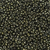 15/0 Seed Beads - Metallic Olive 8.2g