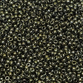 15/0 Seed Beads - Metallic Olive 8.2g