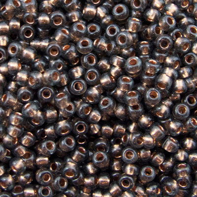 229-104.SLC.jpg Seed Beads 10/0 Black Diamond Crystal Lined - 20g Image