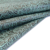 DFL.Turquoise Brown.01.jpg Daisy Floral Embossed Cow Image