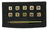 011-1110.SLC.01.jpg 1/4" Open Face Number Stamp Set Image