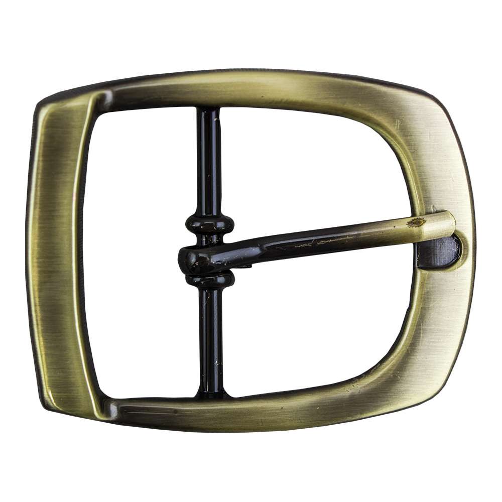 378-151506.SLC.jpg 1 ½" Profitmaker Center Bar Buckle - Antique Brass Image