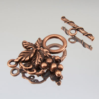 229-696418.SLC.jpg 23mm Grape Leaf Toggle - Copper Plate Image