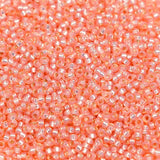 15/0 Seed Beads - Salmon S/L Alabaster 10g