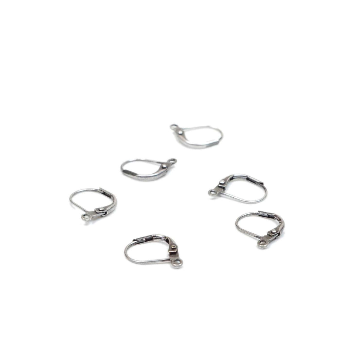 402-232.SLC.2.jpg 6pk Leverback Earwire - Antique Silver Image