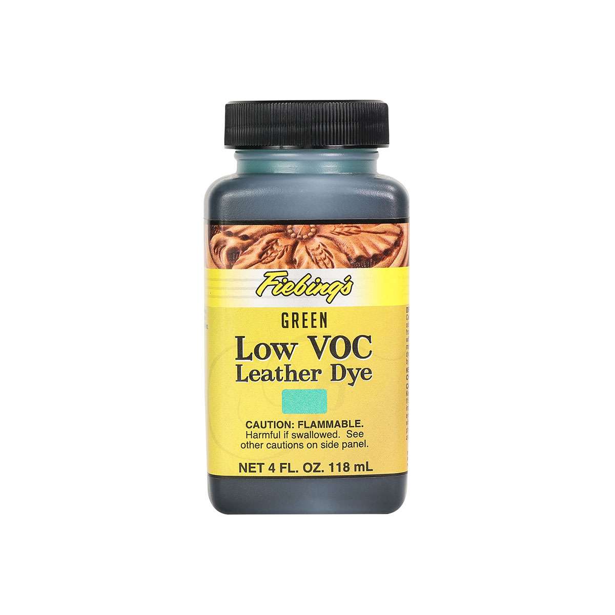 34-21205.SLC.01.jpg Fiebings Low VOC Leather Dye - Green 4oz Image