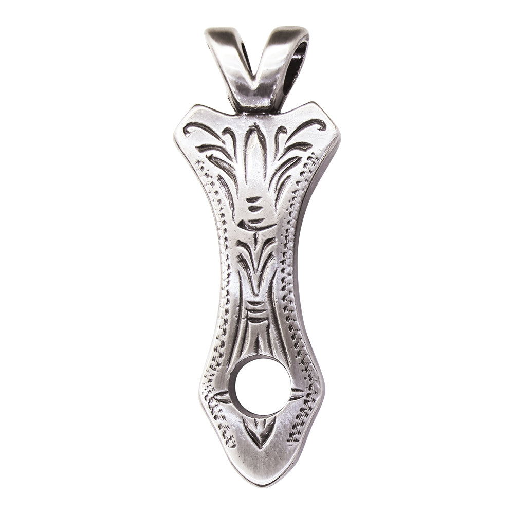 378-70007.SLC.jpg Concho Pendant Adaptor - Silver Plate Image