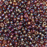 8/0 Seed Beads - Transparent Topaz AB 22g