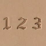 3/4" Old English Number Stamp Set