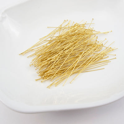 45-60201.SLC.jpg 2" Headpins - Gold Plate 144pk Image
