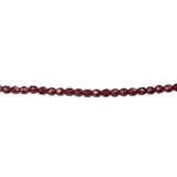 4mm Garnet Bead Strand - Firepolished