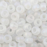 6/0 Seed Beads - Matte Transparent Crystal AB 20g