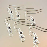 6pk French Hook Earwire - Silver W/Ball