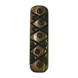 5 Hole Brown Bone Deco Spacer