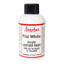Flat White Angelus Leather Acrylic Paint 4oz, flat view