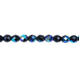 339-97.SLC.1.jpg 8mm Jet AB Bead Strand - Firepolished Image