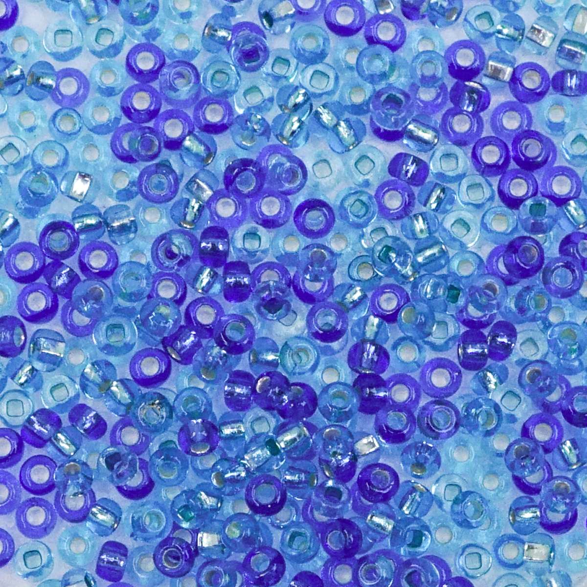 229-102.SLC.1.jpg Seed Beads 10/0 Aqua Mix Silver Lined - 202g Image