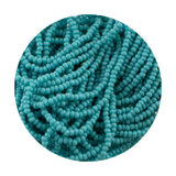 11/0 Seed Beads - Opaque Turquoise Green 22g
