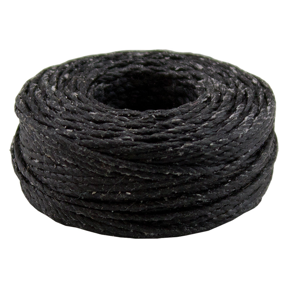 144-6.SLC.jpg 25yd Black Heavy Wax Thread Image