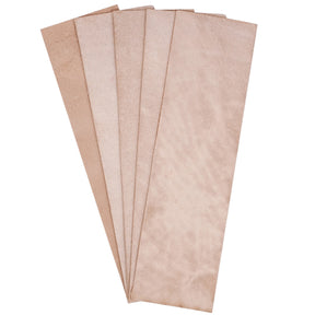 15" x 4 1/4" Rough Out Veg Tan Pre Cut 5pk