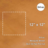 579-1320.SLC.01.jpg Mesquite Brown 5-6 oz. Oil Tan Pre-Cut 12" x 12" Image