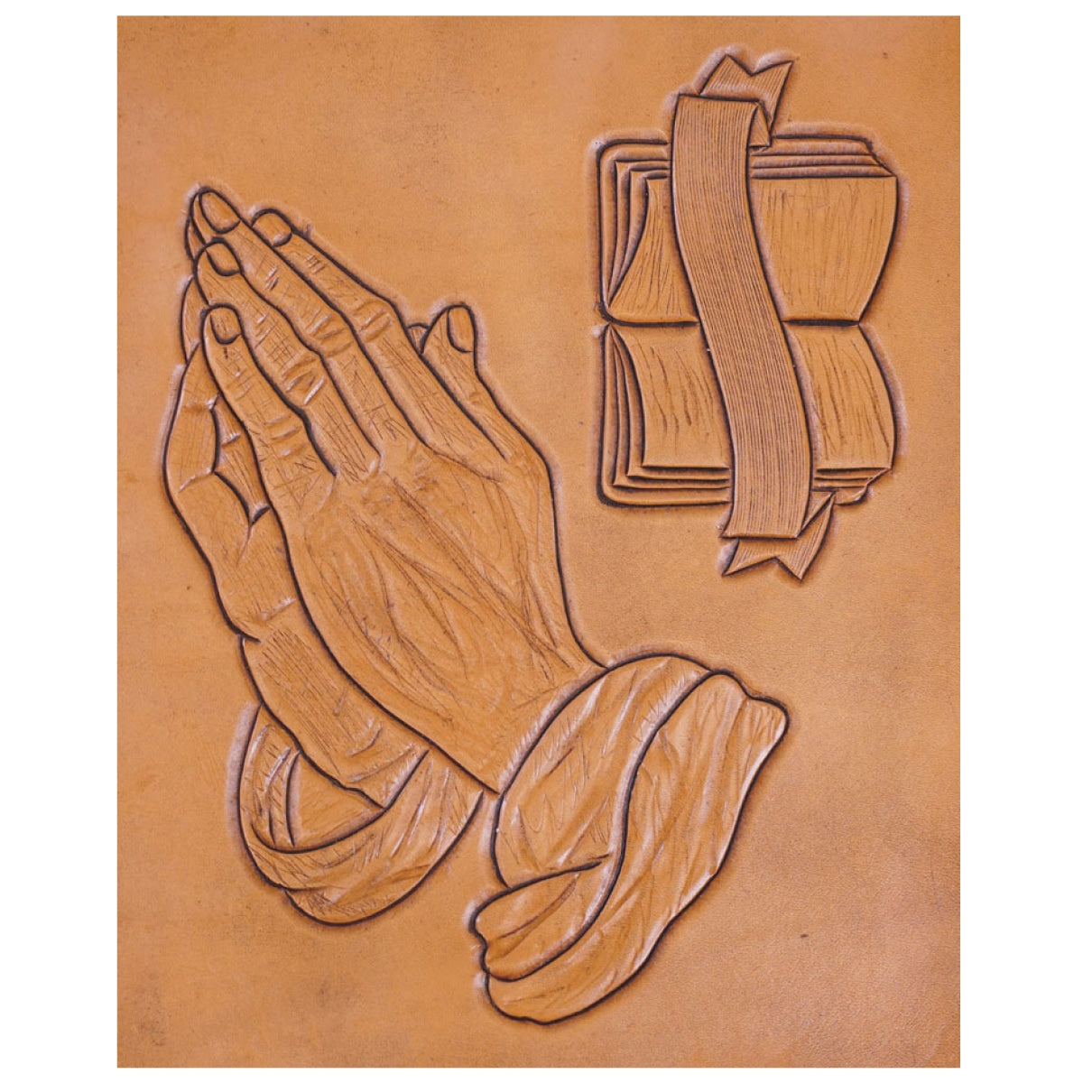011-701.SLC.2.jpg CarveRite - Praying Hands Holy Bible Image