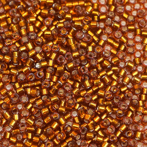Delica Bead - Silver Lined Amber DB144