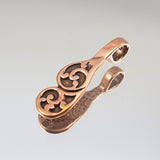Teardrop Glue-on Bail - Antique Copper