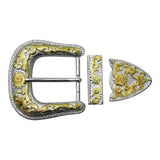 1 ½" Victoria Buckle Set - Silver Plate/Gold Plate