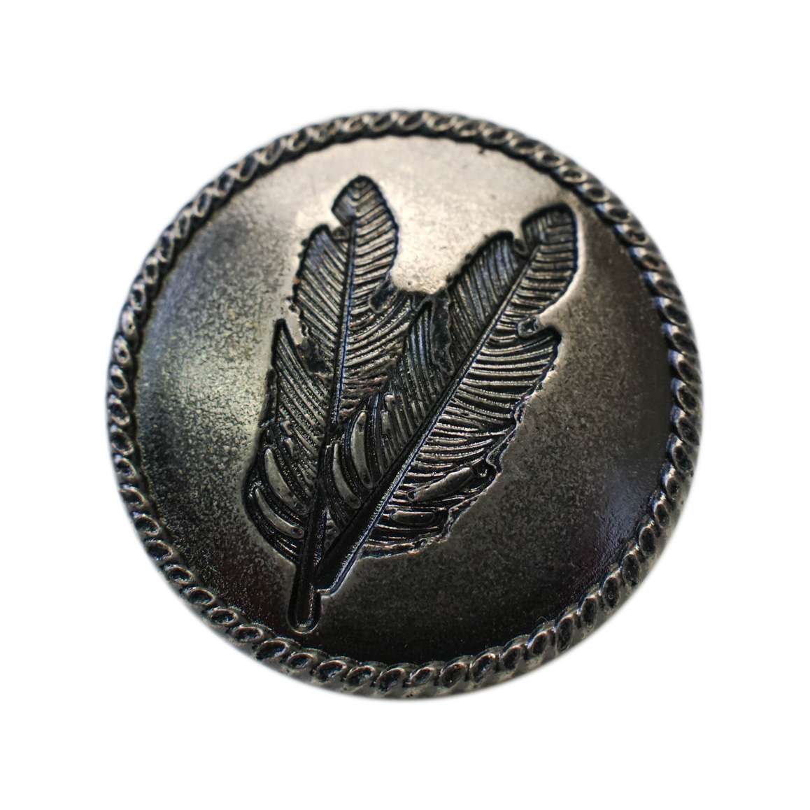 115-93141.SLC.02.jpg Twin Feather Line 24 Decorative Snap - Antique Nickel Image