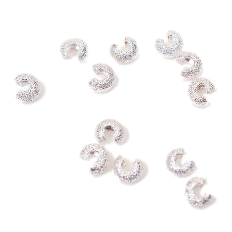 45-2.SLC.1.jpg 4mm Crimp Cover - Silver Plate Stardust 12pk Image