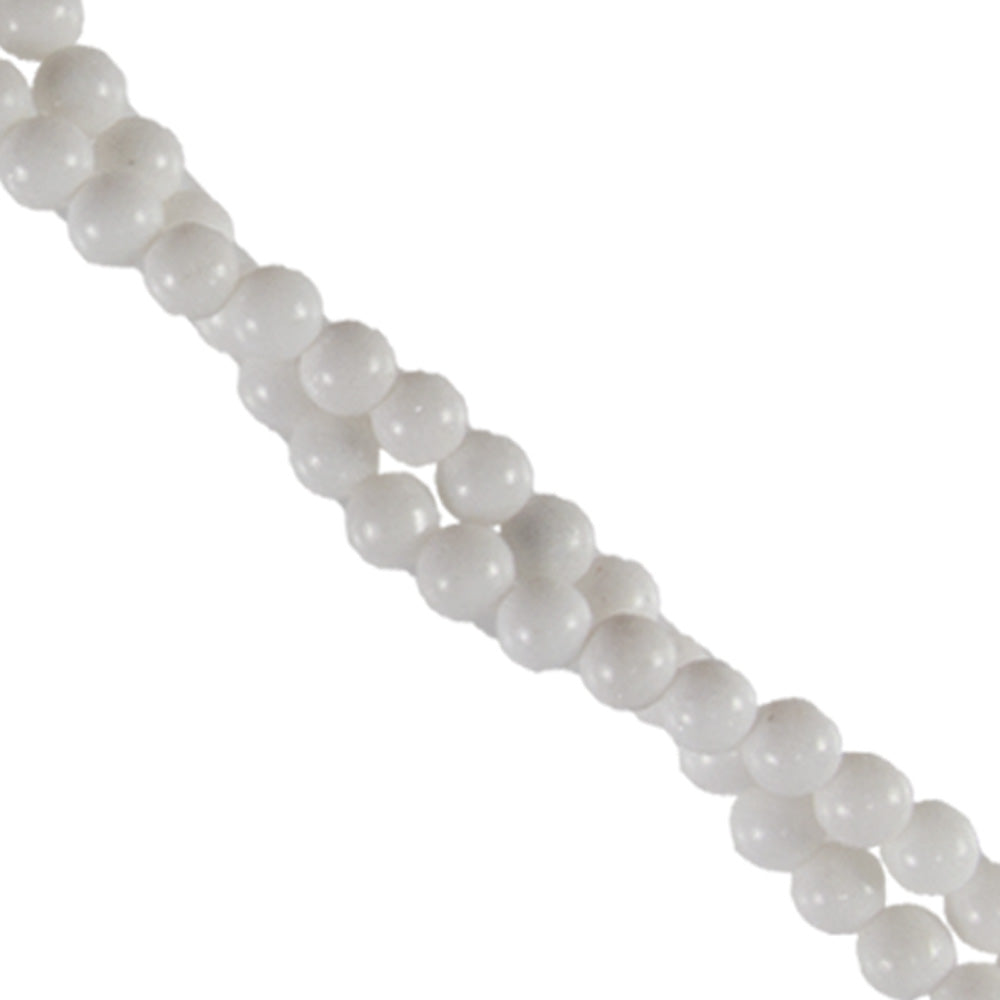 274-20.SLC.jpg 8mm Fossil Round Strand - White Image