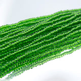 11/0 Seed Beads - Transparent Dark Green 20g