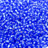 Seed Beads 10/0 Dark Blue Silver Lined - 45g