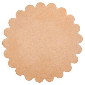 Leather Shape - Scalloped Rounder