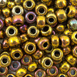 45-69462.SLC.jpg 6/0 Seed Beads - Metallic Gold Iris 20g Image