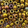 45-69462.SLC.jpg 6/0 Seed Beads - Metallic Gold Iris 20g Image
