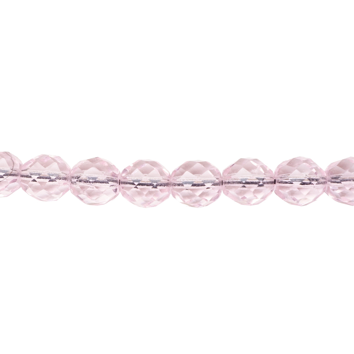 222-4170.SLC.1.jpg 10mm Firepolish Strand - Rose Image