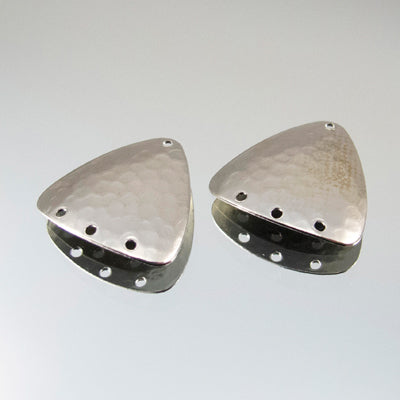 287-664.SLC.jpg 20mm 3 Strand Hammered Link - Silver Plate Image