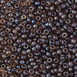 45-894502.SLC.jpg 8/0 Seed Beads - Picasso Dark Amber Transparent 22g Image