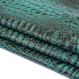 665-1508.SLC.2.jpg Italian Hornback Embossed Side - Aqua Brown Image