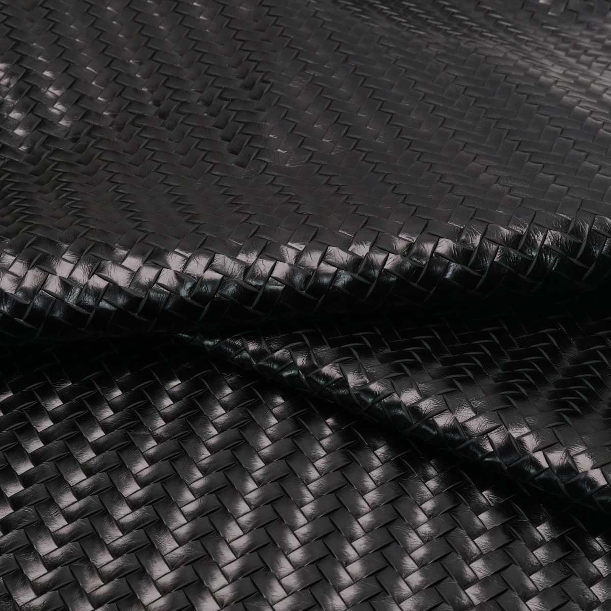 BREC.Black.02.jpg Braided Embossed Cow Image