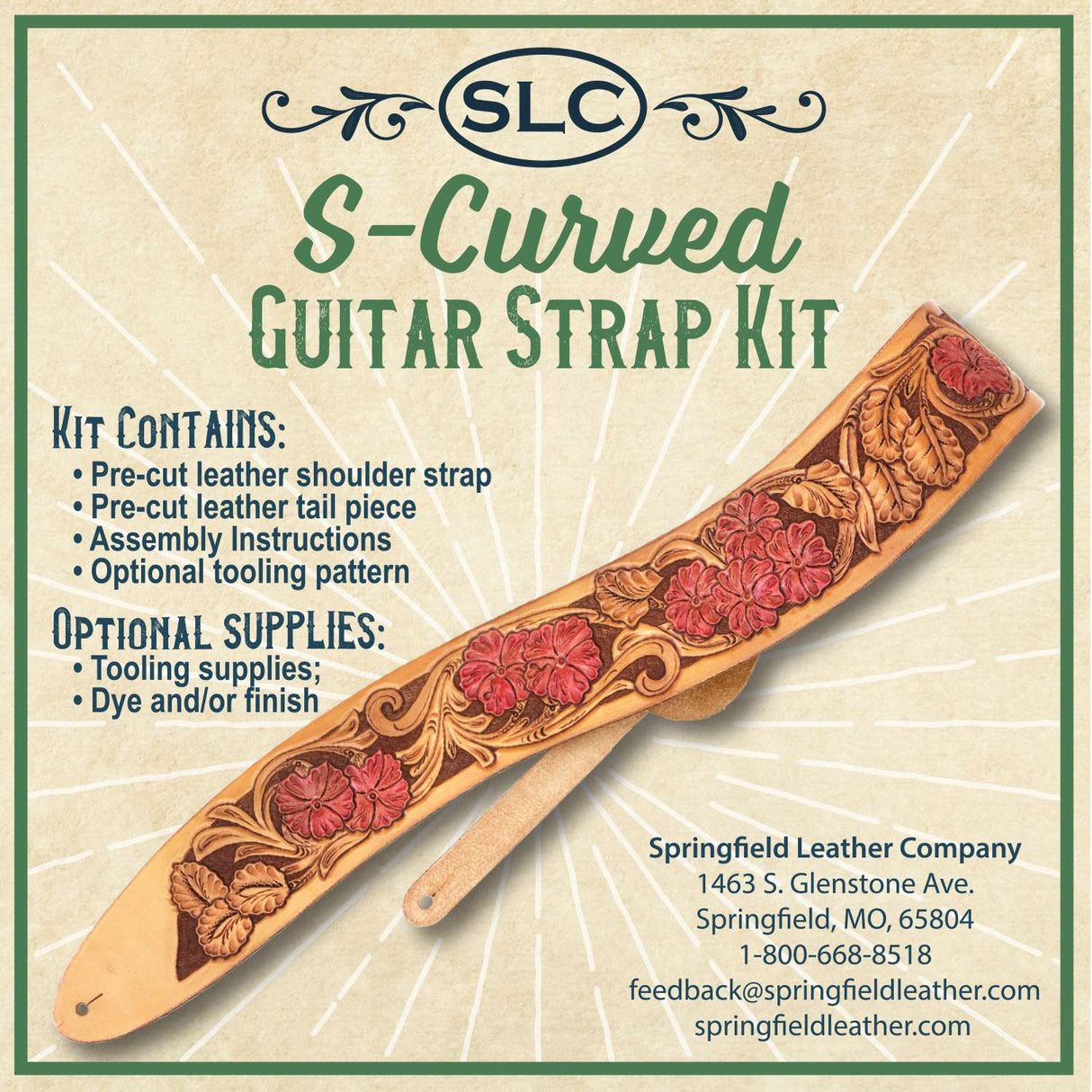 144-4442300.SLC.1.jpg SLC S-Curve Guitar Strap Kit Image