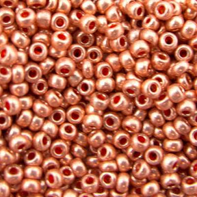 Seed Beads 10/0 Metallic Light Copper - 20g